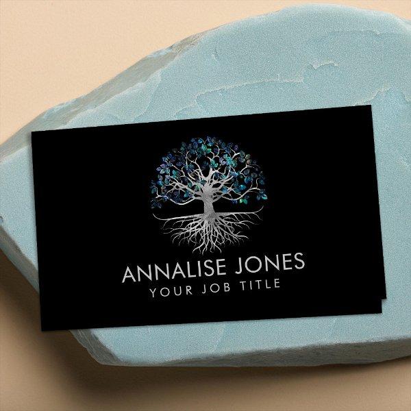 Tree of life - Yggdrasil - Silver and Abalone