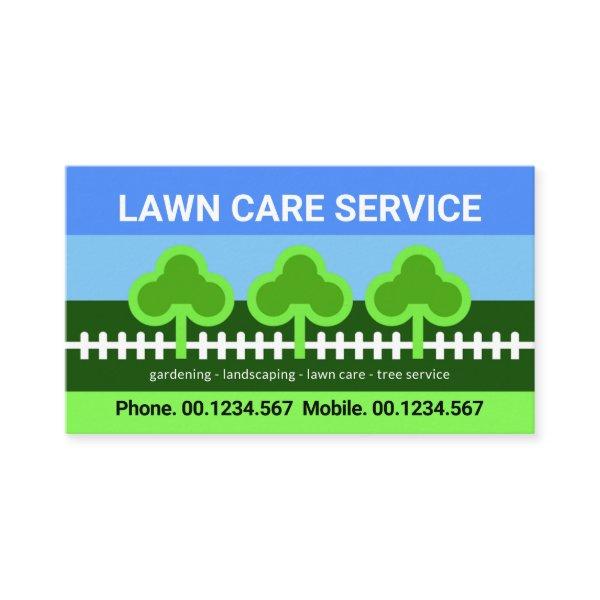 Tree Picket Fence Lawn Landscape Care