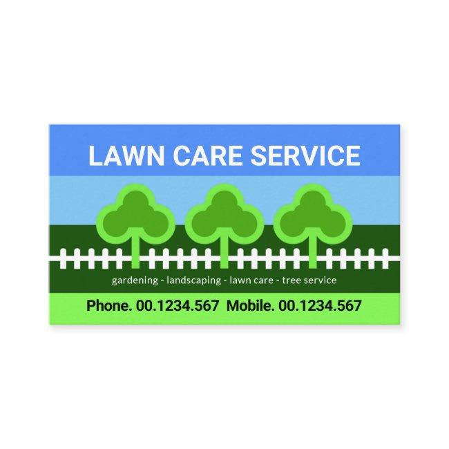Tree Picket Fence Lawn Landscape Care