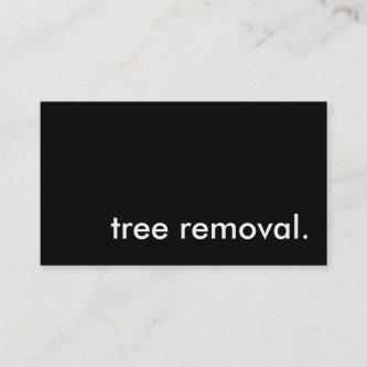 tree removal.