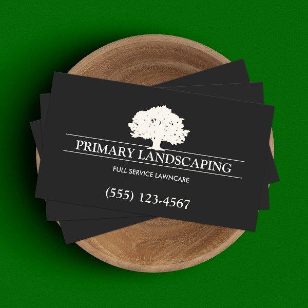 Tree Service and Lawn Care Landscaper Black