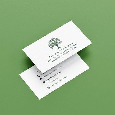 Tree Service Landscaping Lawn Care Green And White