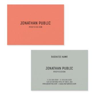 Trend Colors Elegant Modern Simple Template