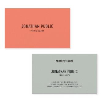 Trend Colors Modern Simple Template Elegant