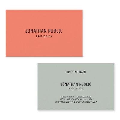 Trend Colors Modern Simple Template Elegant