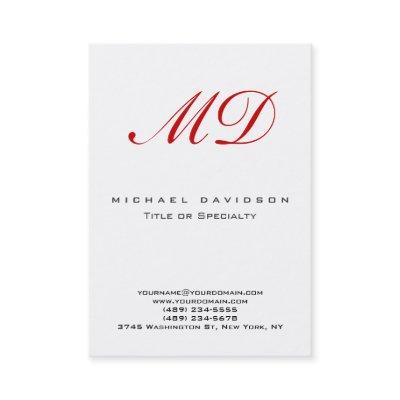 Trend Monogram White Calligraphy Red