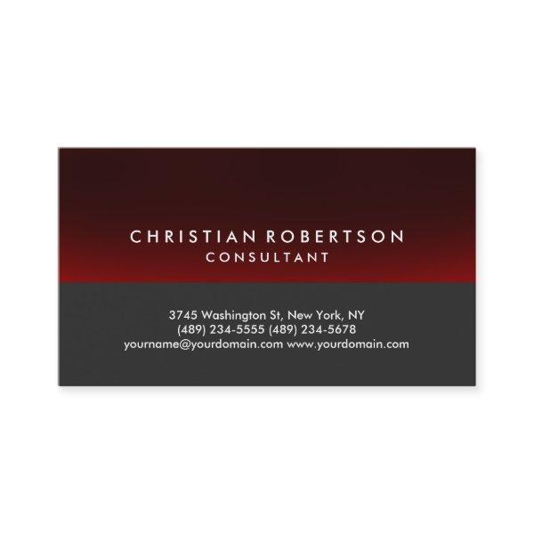 Trend Style Grey Red Cute Consultant