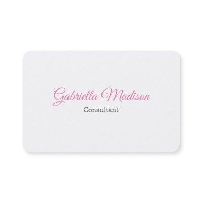 Trend White Creative Plain Unique Stylish Feminine