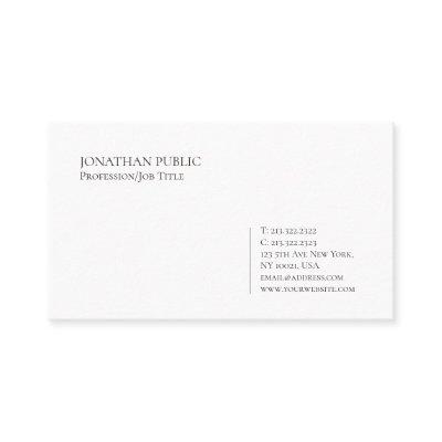 Trending Modern Elegant Minimalist White Plain