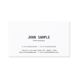 Trending Modern Elegant White Sleek Creative Plain