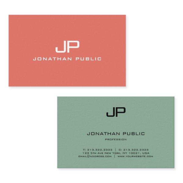 Trending Monogram Modern Elegant Colors Template