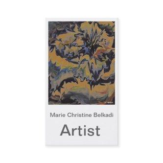 Trendy Abstract Gold Beige Navy Artsy Professional