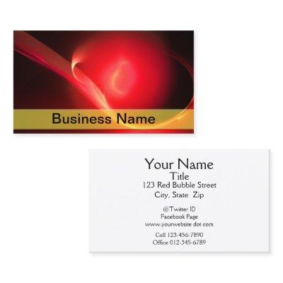 Trendy Abstract Red Bubble Swoosh Professional