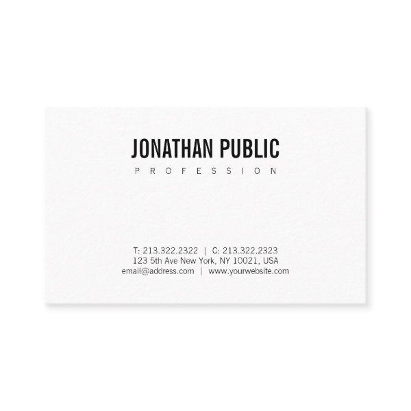 Trendy B&W Plain Elegant Modern Minimalist Design