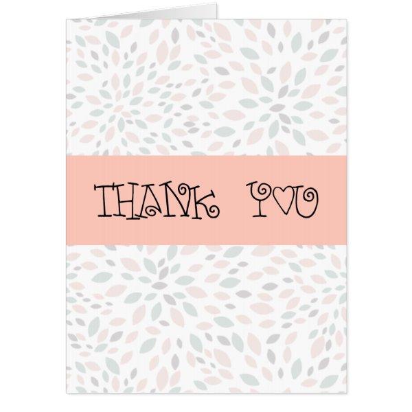 Trendy BIG Business Thank You Cards