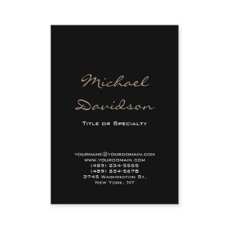 Trendy Black Classical Script Chubby