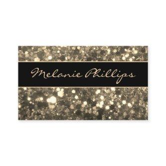 Trendy Black & Gold Chunky Glitter