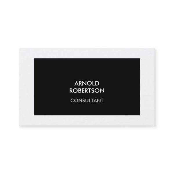 Trendy Black White Border Modern