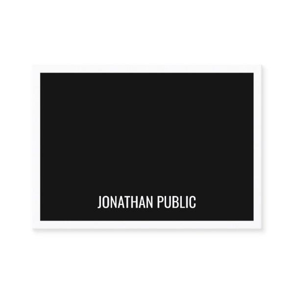 Trendy Black White Minimalist Template Elegant