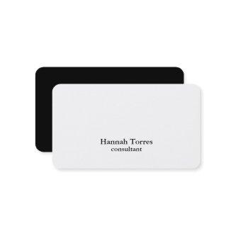 Trendy Black & White Plain Creative Modern