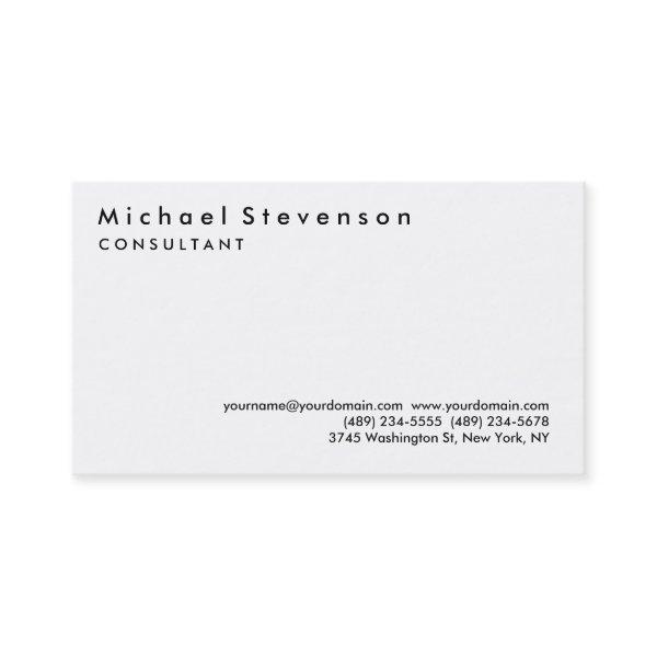 Trendy Black White Simple Plain