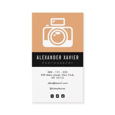 trendy camera icon photographer