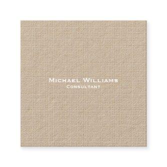Trendy Checks Modern Minimalist Professional Kraft Square