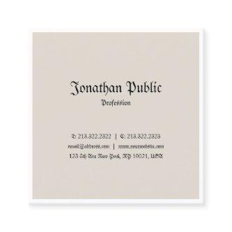 Trendy Classic Look Professional Nostalgy Design Square