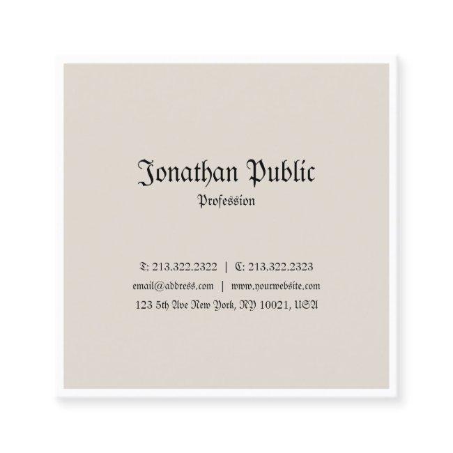 Trendy Classic Look Professional Nostalgy Design Square