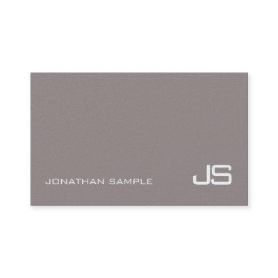 Trendy Classy Monogram Plain Modern Design Luxury