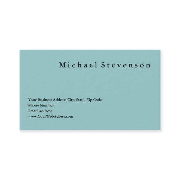 Trendy Clean Blue Simple Plain