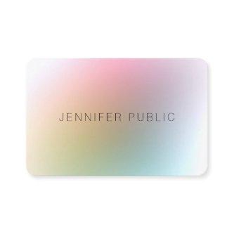 Trendy Colorful Modern Elegant Minimalist Design