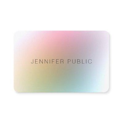 Trendy Colorful Modern Elegant Minimalist Design