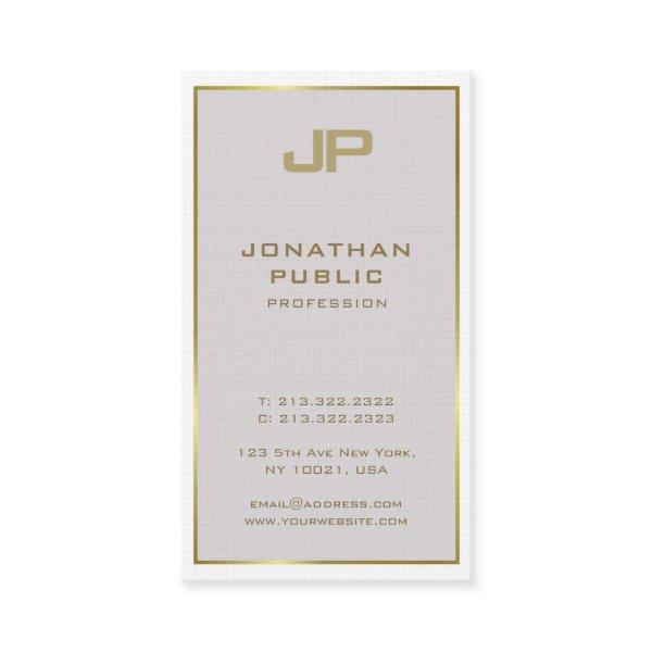 Trendy Creative Gold Monogrammed Minimalist Luxury