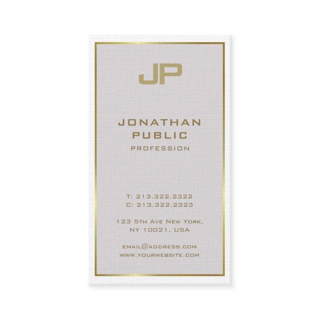 Trendy Creative Gold Monogrammed Minimalist Luxury