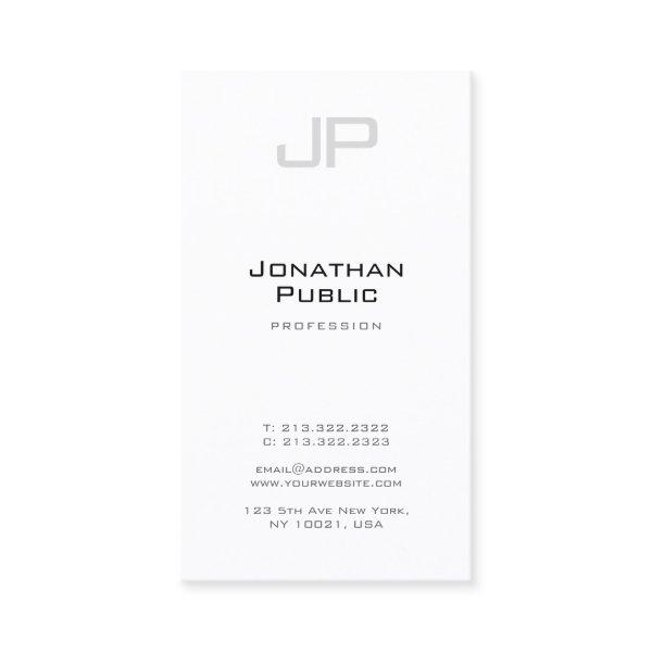Trendy Creative Monogram Professional Clean Plain
