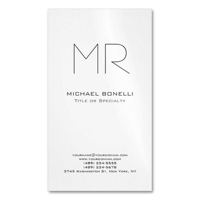 Trendy custom made initials monogrammed magnet