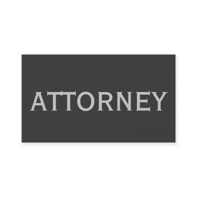 Trendy Cute Chic Plain Attorney