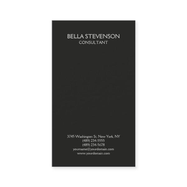Trendy Dark Grey Plain Simple Minimalist Stylish