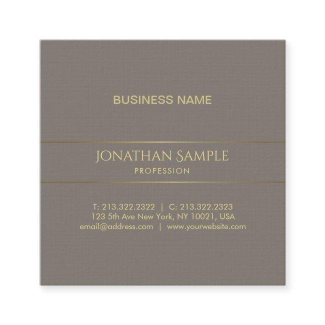 Trendy Elegant Color Gold Striped Chic Plain Luxe Square