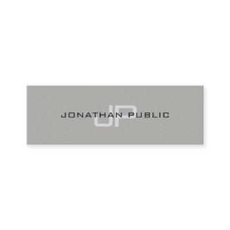 Trendy Elegant Design Monogram Minimalist Plain Mini