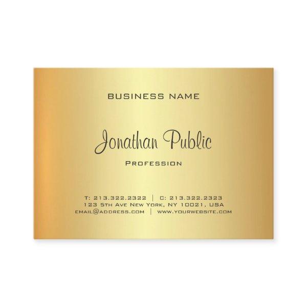 Trendy Elegant Gold Look Modern Professional Luxe