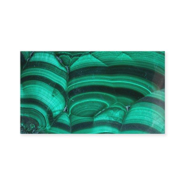 Trendy Elegant Green Malachite Crystal Stone
