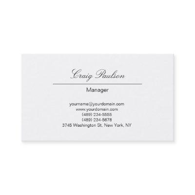 Trendy Elegant Hand Writing White
