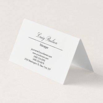 Trendy Elegant Hand Writing White
