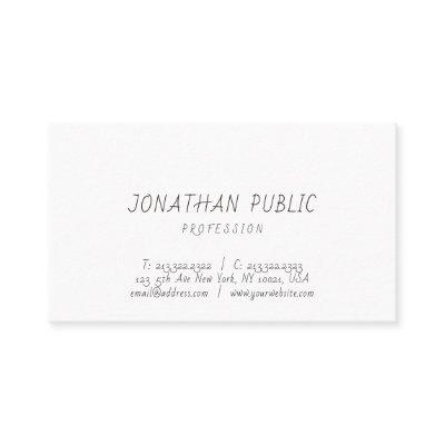 Trendy Elegant Minimalist Modern Professional Cool