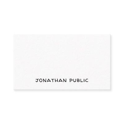 Trendy Elegant Minimalist Plain Professional Cool