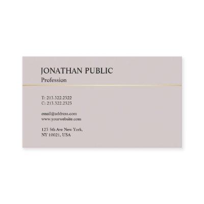 Trendy Elegant Modern Design Minimalistic Plain