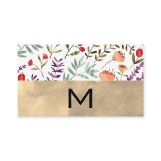 Trendy Floral Pattern | Monogram