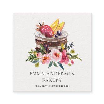 Trendy Fruit Floral Cake Patisserie Cupcake Bakery Square